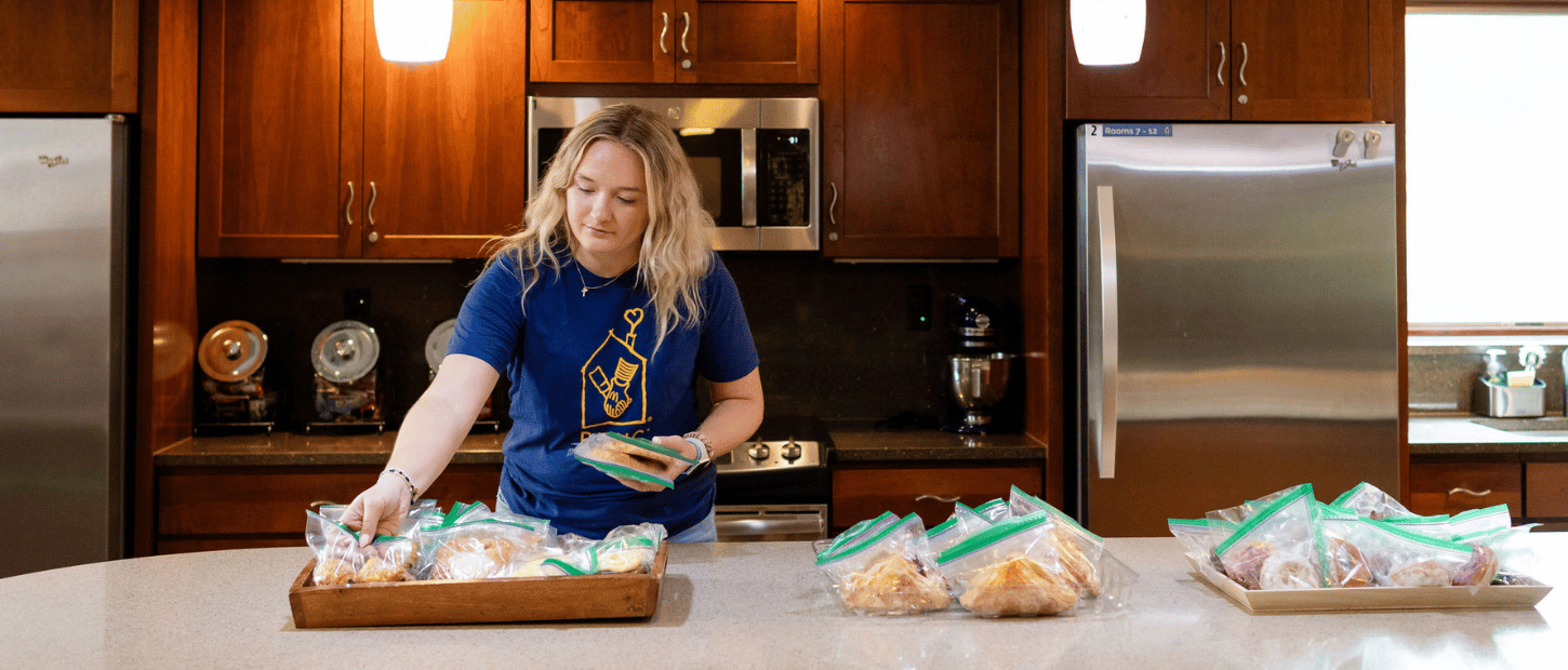 Volunteer at the House in Kitchen